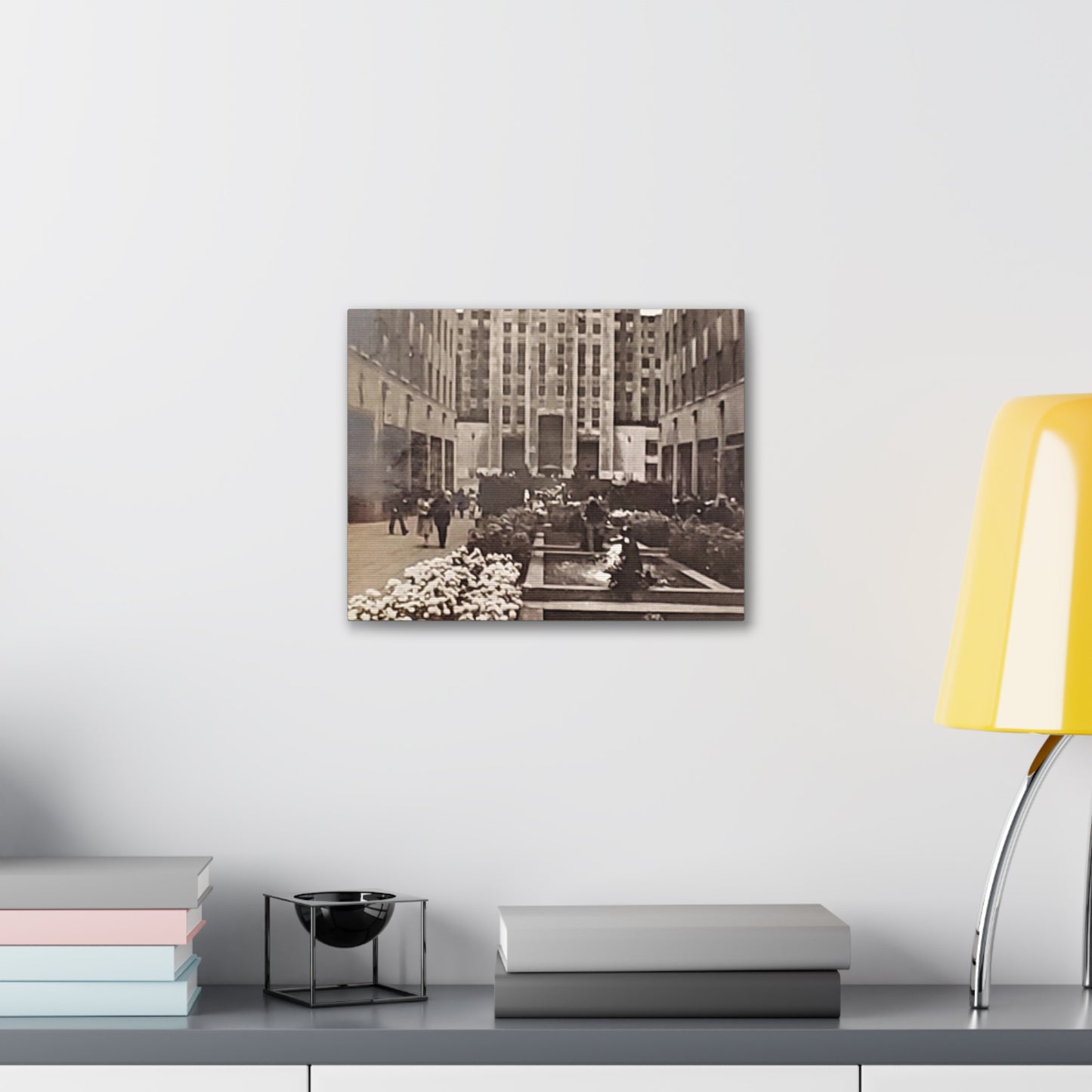 Rockefeller Plaza Canvas Gallery Wraps