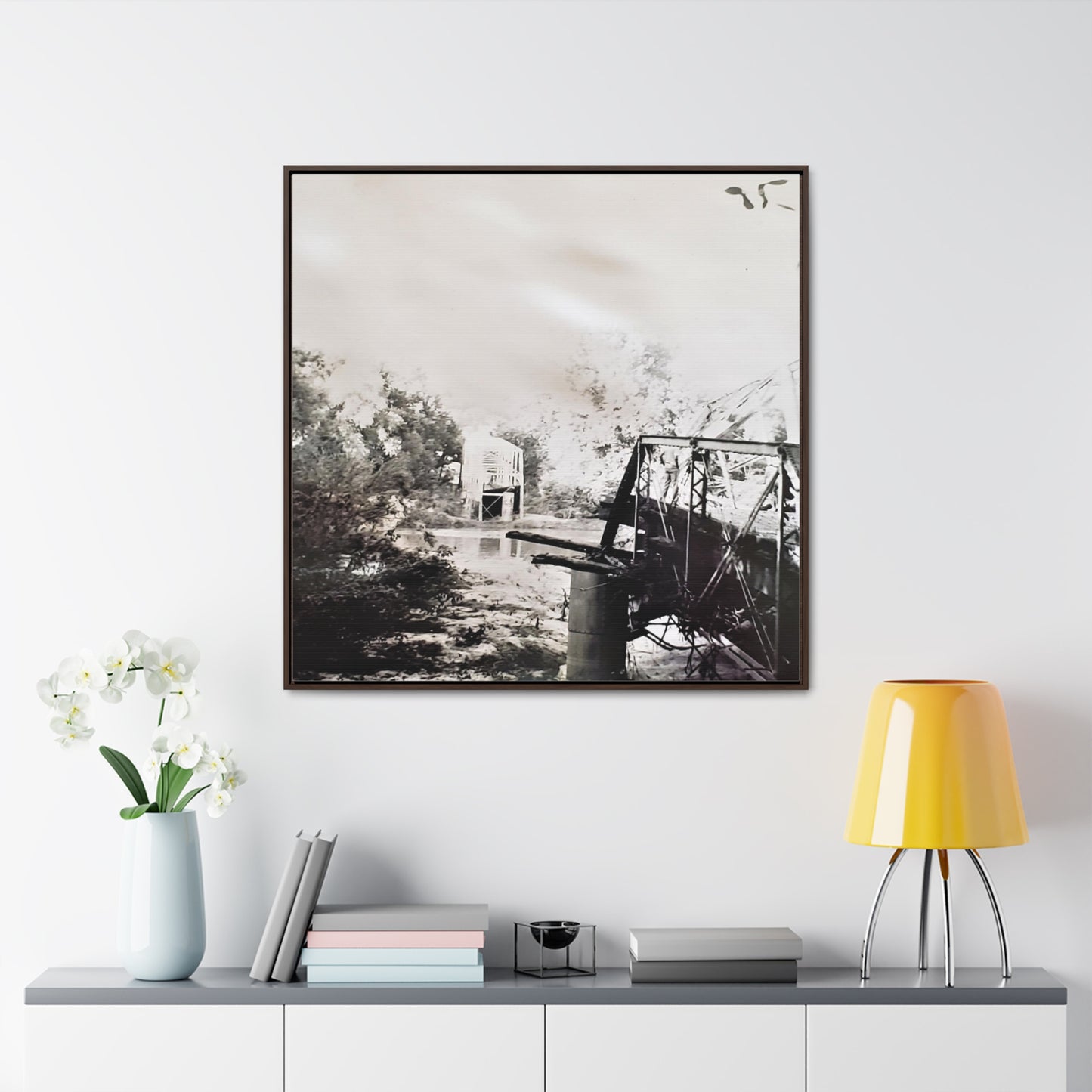 Bridge Gallery Canvas Wraps, Square Frame