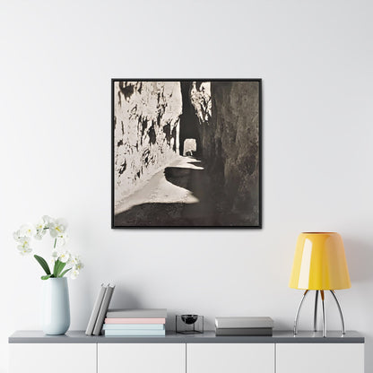 Tunnel at The Needles Gallery Canvas Wraps Square Frame 30″ x 30″ Premium Gallery Wraps (1.25″) Black
