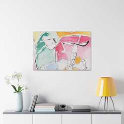 Abstract Face Canvas Gallery Wraps - Kia Day Design