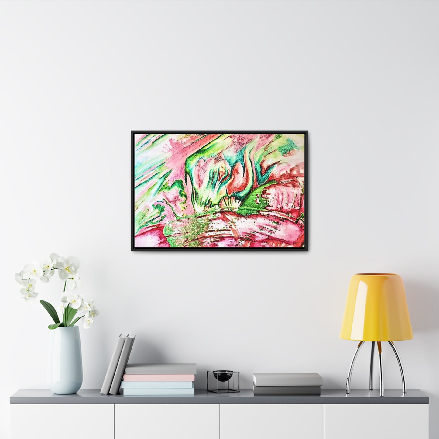 Pink Forest Gallery Canvas Wraps, Horizontal Frame