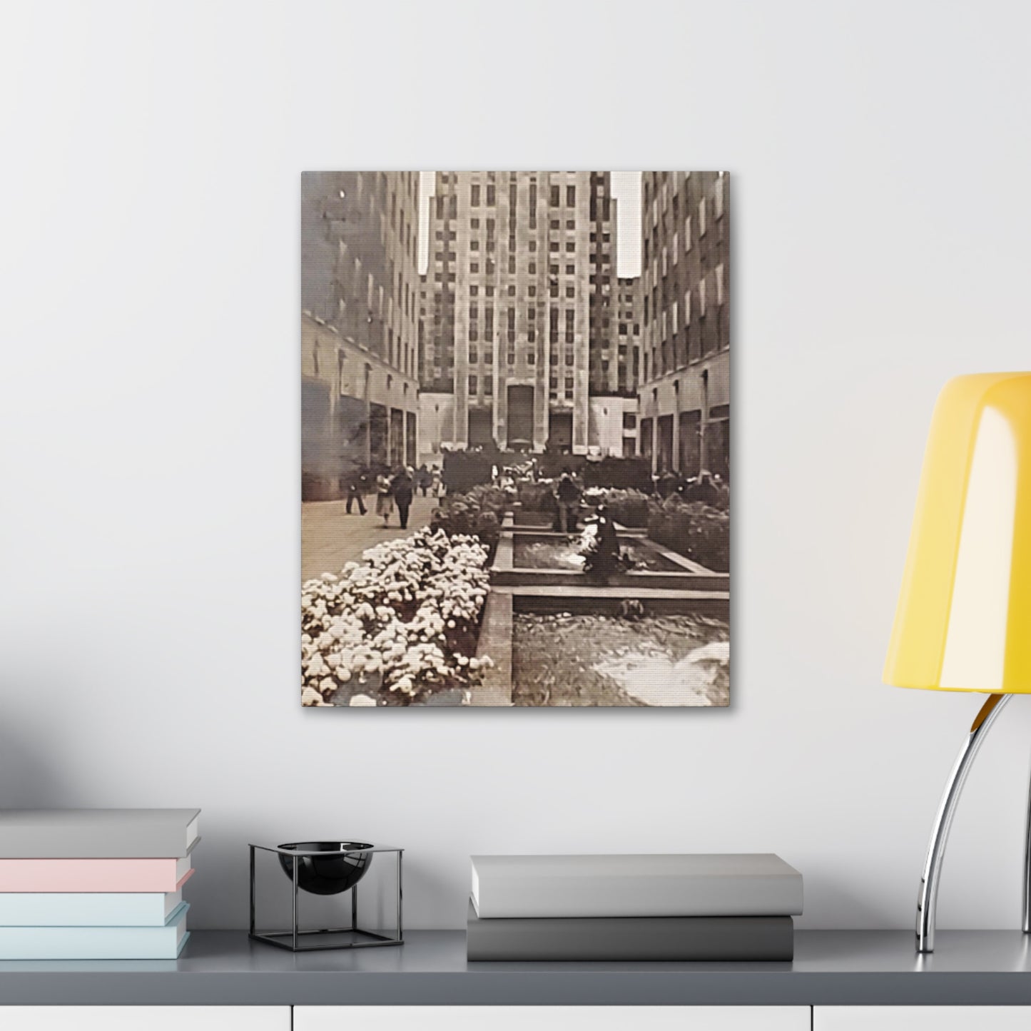 Rockefeller Plaza Canvas Gallery Wraps