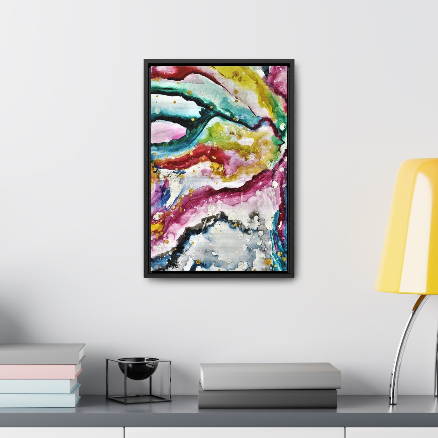 Cosmic Face Gallery Canvas Wraps, Vertical Frame