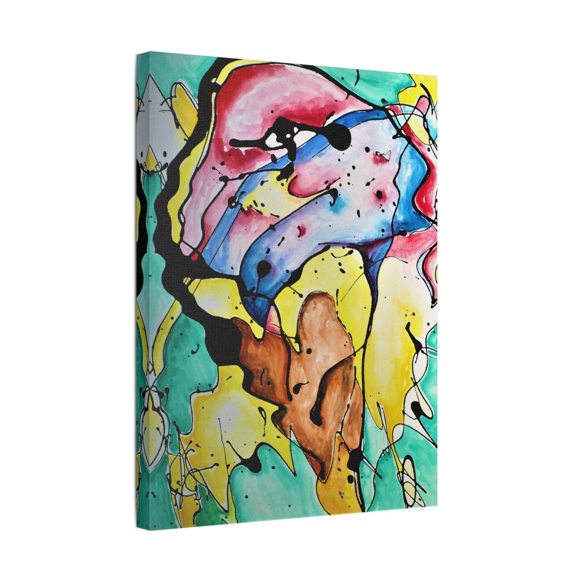3rd Eye Sundae Satin Canvas Stretched - Kia Day Design