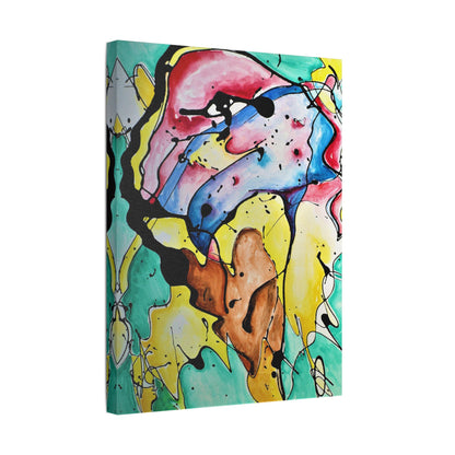 3rd Eye Sundae Satin Canvas Stretched - Kia Day Design