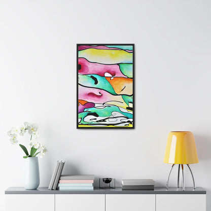 Shredded Paper Gallery Canvas Wraps, Vertical Frame