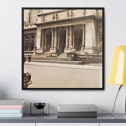 New York Public Library Gallery Canvas Wraps Square Frame 24″ x 24″ 1.25"