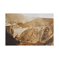 Back View Morris Dam Spillway Satin Canvas Stretched 36″ x 24″ (Horizontal) 1.5"