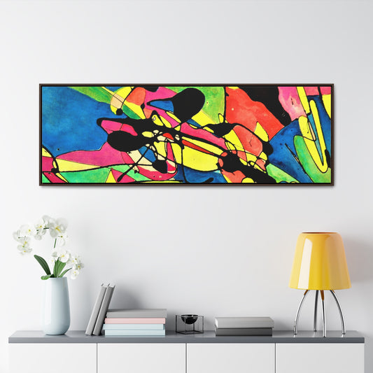 Exploding Earth Gallery Canvas Wraps, Horizontal Frame