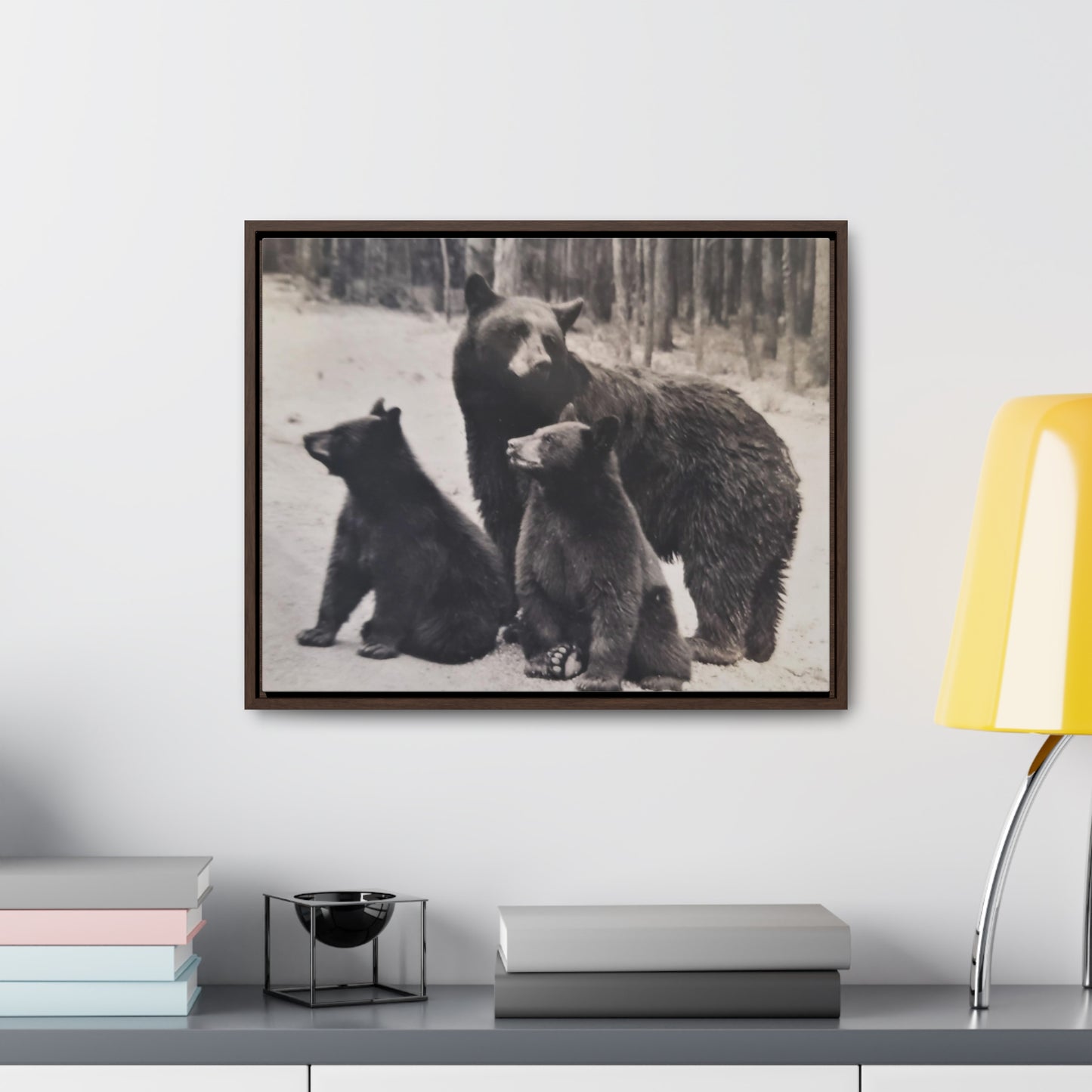 Yellowstone Black Bears Gallery Canvas Wraps, Horizontal Frame