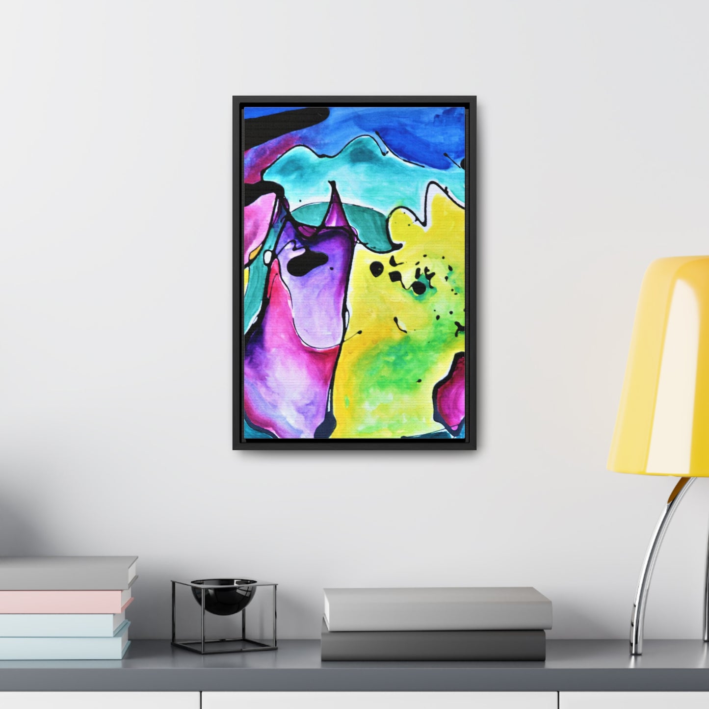 Cat Dog Gallery Canvas Wraps, Vertical Frame