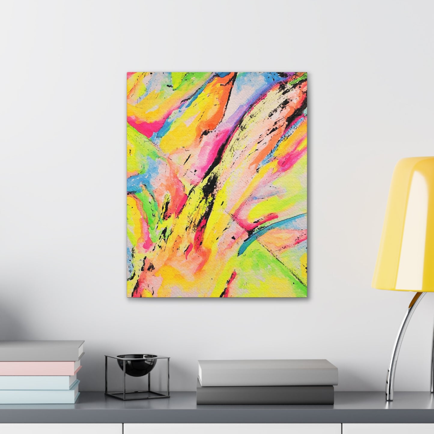 Neon Fire Canvas Gallery Wraps