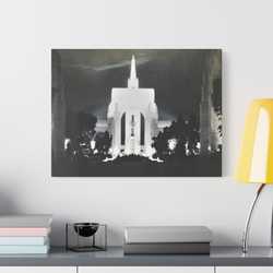 Golden Gate International Exposition Night Satin Canvas Stretched - 24″ x 18″ (Horizontal) 1.5" - Canvas