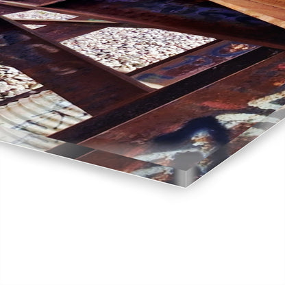 Urban Rust Photography Acrylic Print — Graffiti Underpass Wall Art French Cleat Hanging - - Home Decor