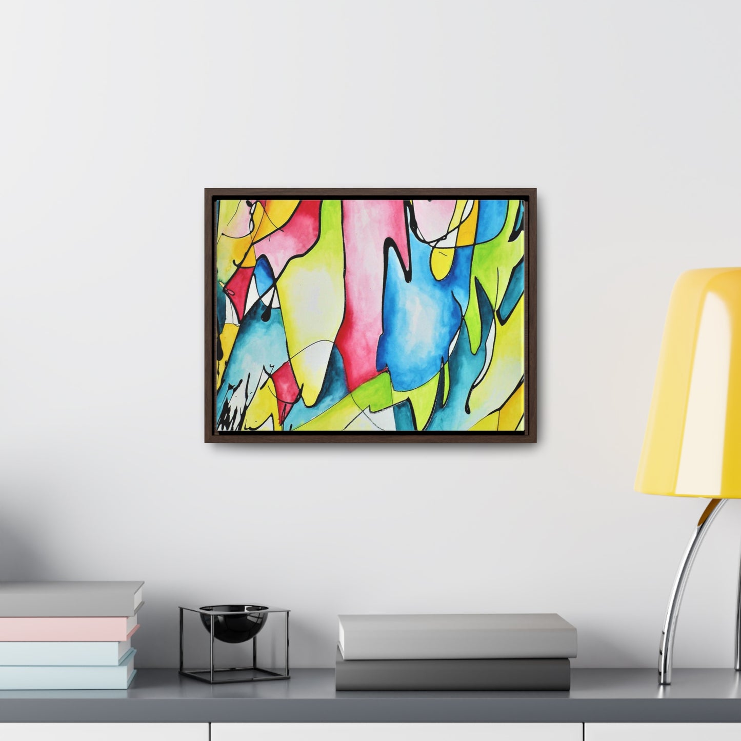 Blue Flame Gallery Canvas Wraps, Horizontal Frame