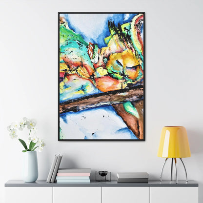 Owl In Flight Gallery Canvas Wraps, Vertical Frame