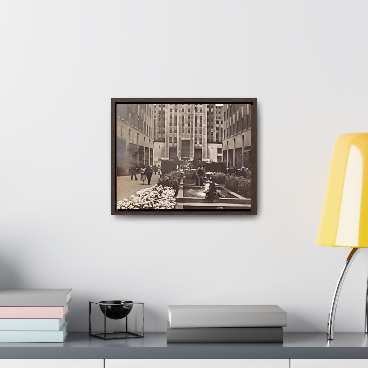 Rockefeller Plaza Gallery Canvas Wraps, Horizontal Frame