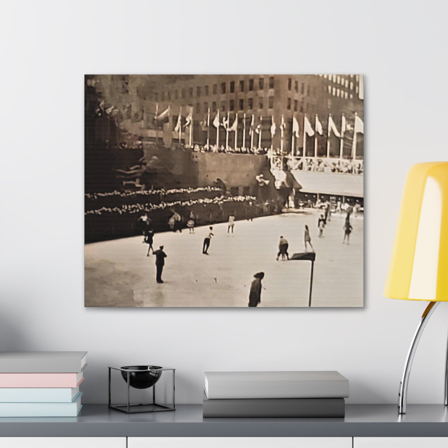 Rockefeller Plaza Easter 1945 Canvas Gallery Wraps