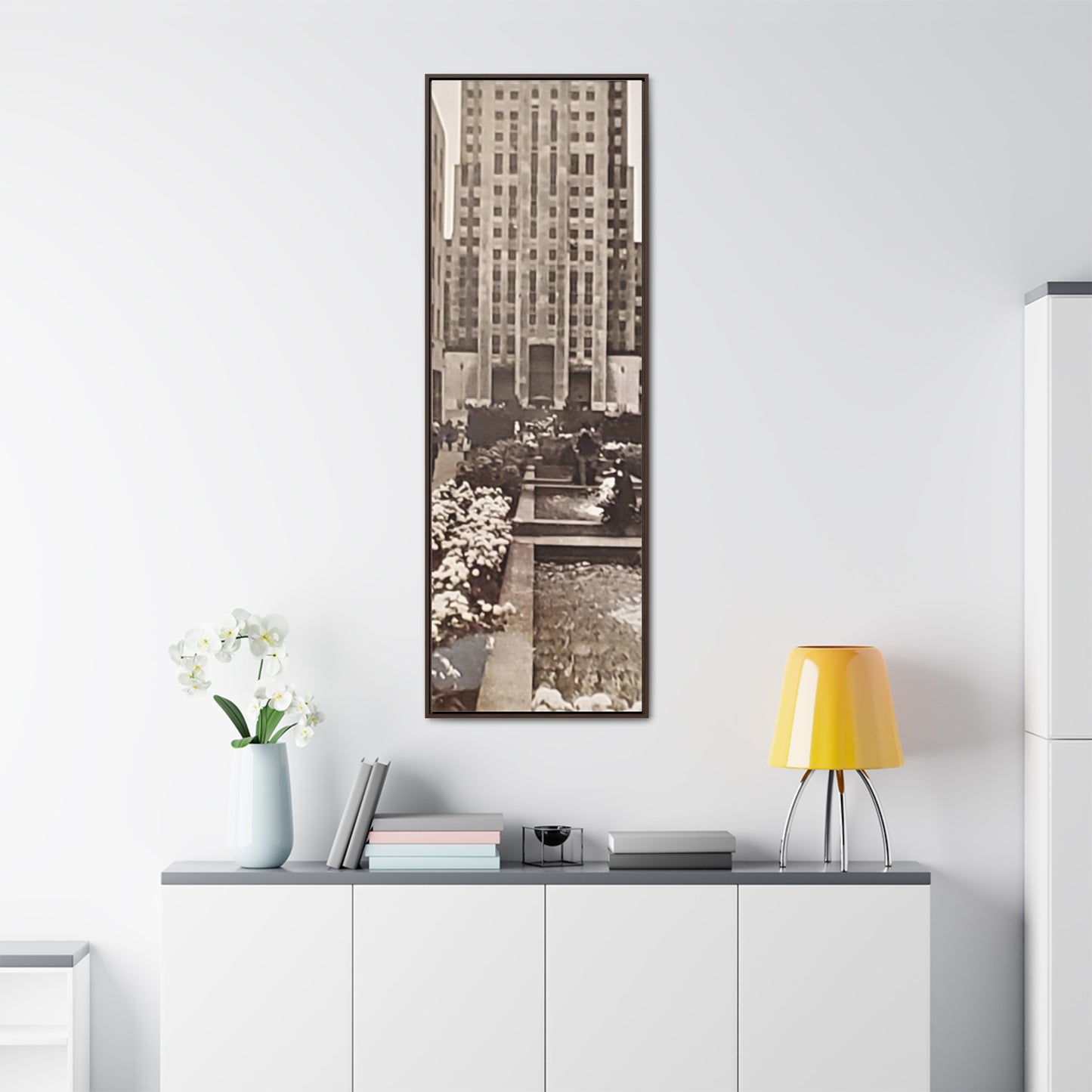 Rockefeller Plaza Gallery Canvas Wraps, Vertical Frame