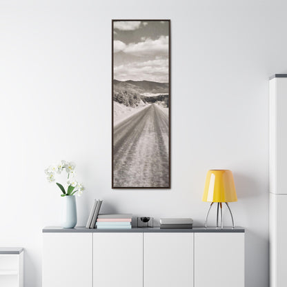 Western Road Gallery Canvas Wraps Vertical Frame 20″ x 60″ 1.25" Walnut