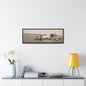 Army Pursuit Plane Ames Airport 1939 Gallery Canvas Wraps, Horizontal Frame 36″ x 12″ Walnut 1.25"