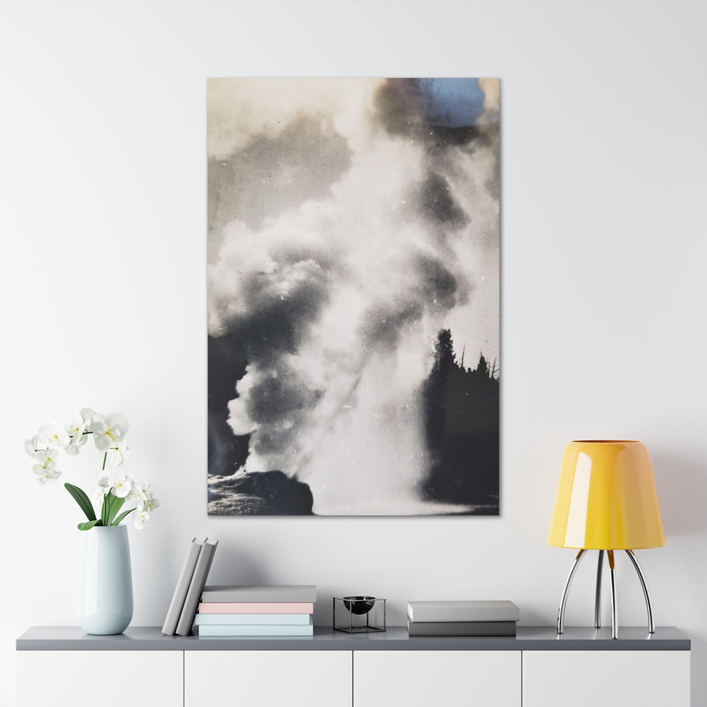 Riverside Geyser Yellowstone Canvas Gallery Wraps