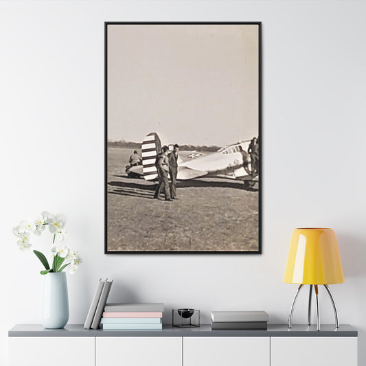 Army Pursuit Plane Ames Airport 1939 Gallery Canvas Wraps, Vertical Frame