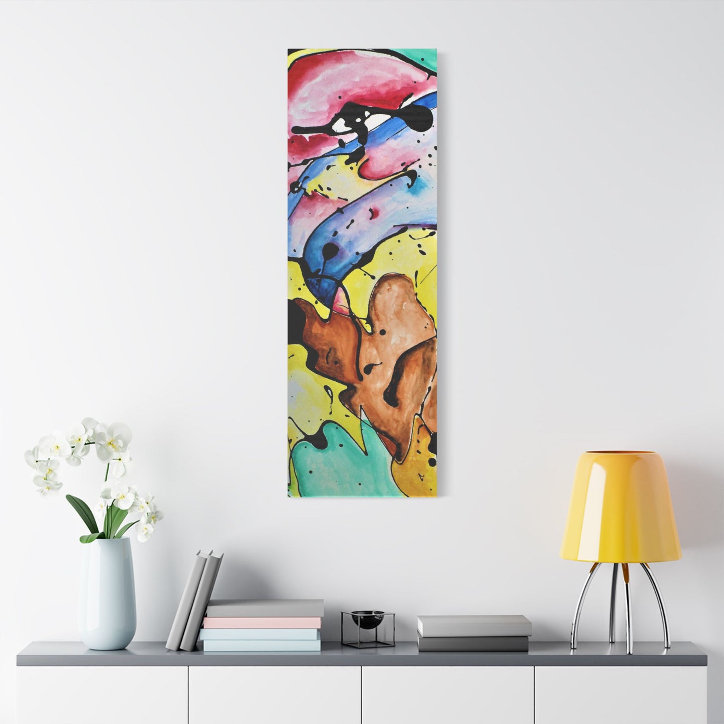 3rd Eye Sundae Satin Canvas Stretched - Kia Day Design