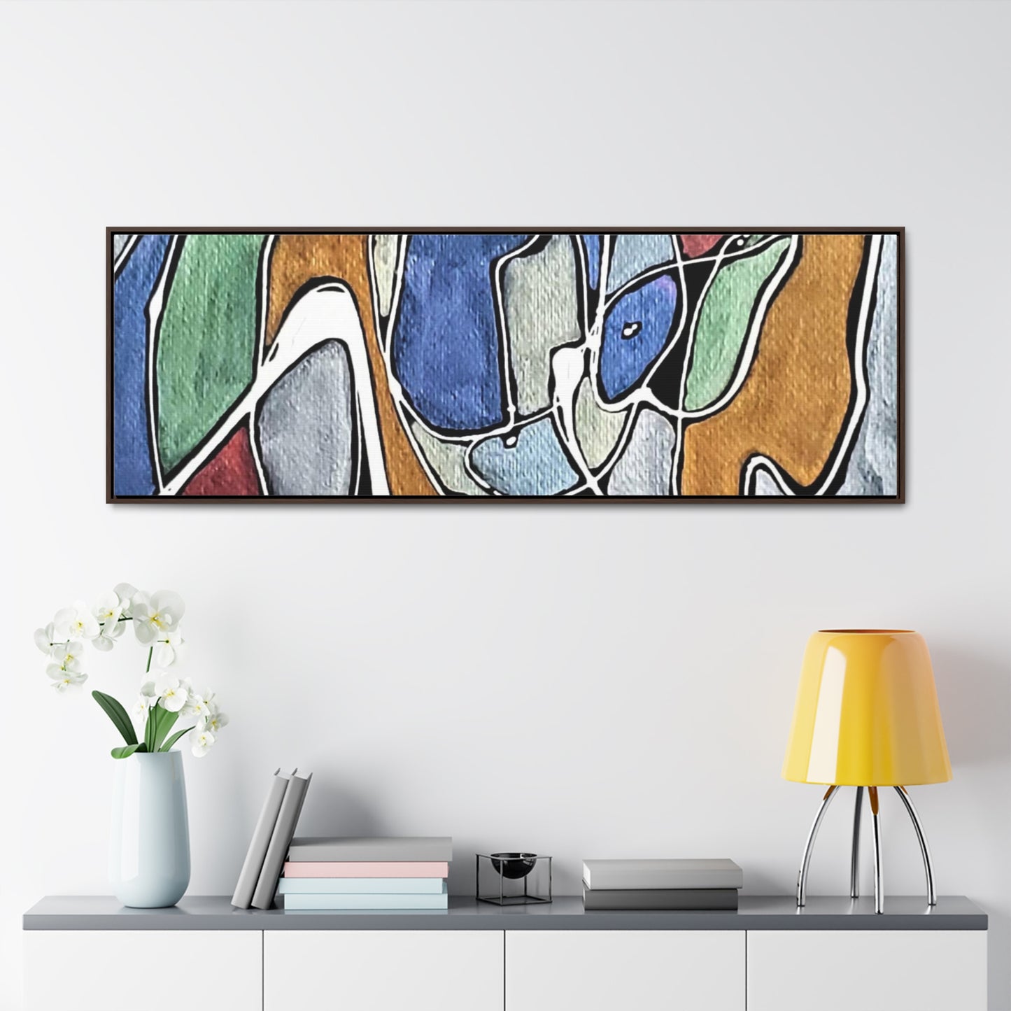 Blue Girl Gallery Canvas Wraps, Horizontal Frame