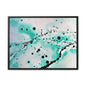 Teal Burst Gallery Canvas Wraps, Horizontal Frame 24″ x 18″ Premium Gallery Wraps (1.25″)