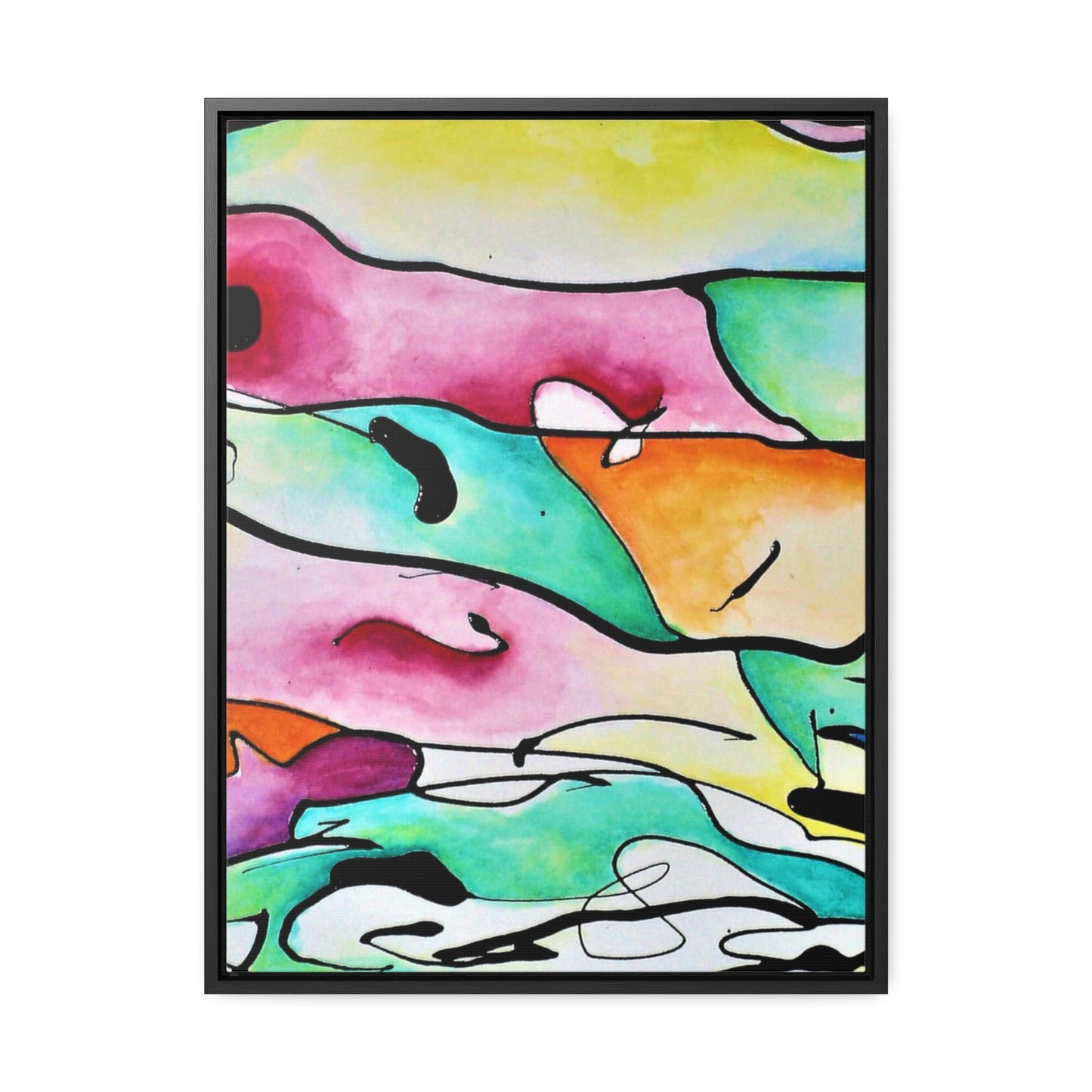 Shredded Paper Gallery Canvas Wraps, Vertical Frame