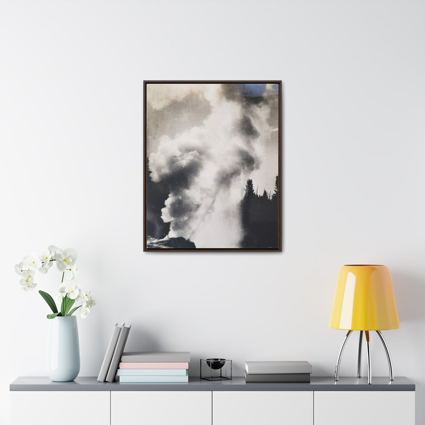 Riverside Geyser Yellowstone Gallery Canvas Wraps, Vertical Frame