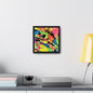 Exploding Earth Gallery Canvas Wraps Square Frame 10″ x 10″ 1.25"
