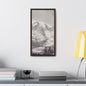 Mount Rainier Gallery Canvas Wraps Vertical Frame 10″ x 20″ Premium Gallery Wraps (1.25″) Walnut