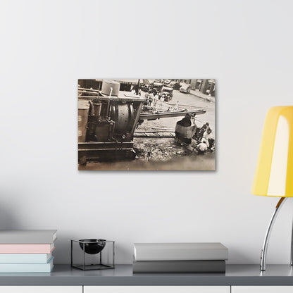 Concrete Worker Canvas Gallery Wraps 18″ x 12″ 1.25"