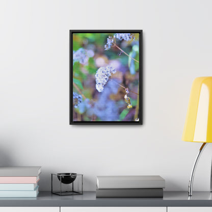 Macro Blue Gallery Canvas Wraps, Vertical Frame