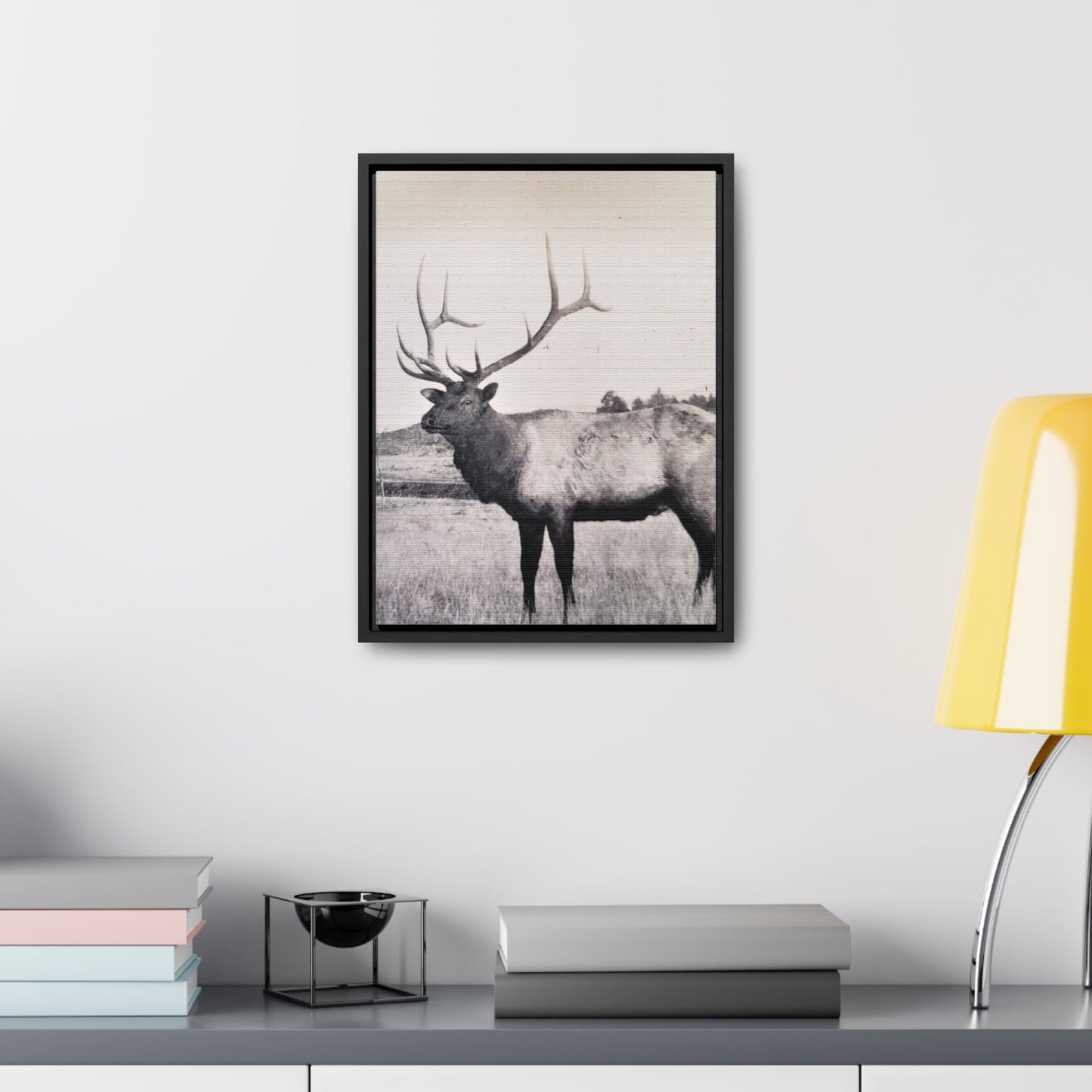 Yellowstone Bull Elk Gallery Canvas Wraps, Vertical Frame