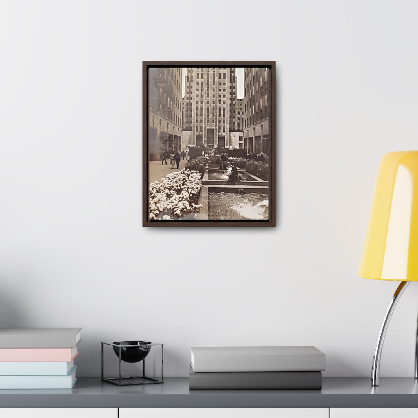 Rockefeller Plaza Gallery Canvas Wraps, Vertical Frame