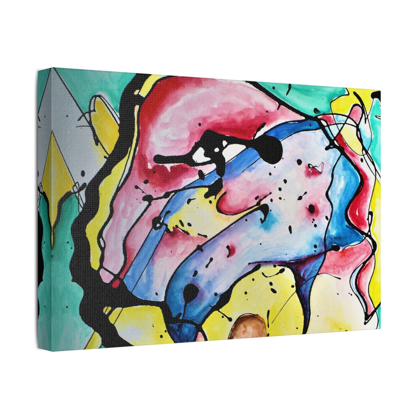 3rd Eye Sundae Satin Canvas Stretched - Kia Day Design