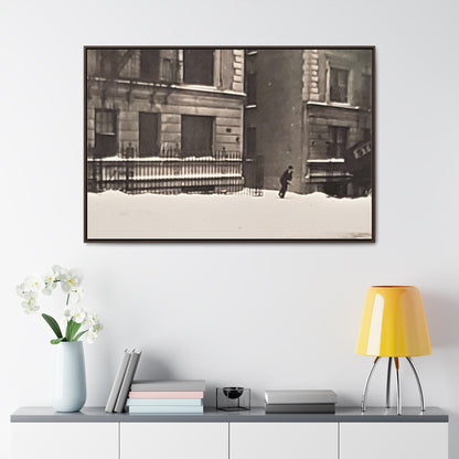 430 W 119th St New York Gallery Canvas Wraps Horizontal Frame 48″ x 32″ white black Premium Gallery Wraps (1.25″)