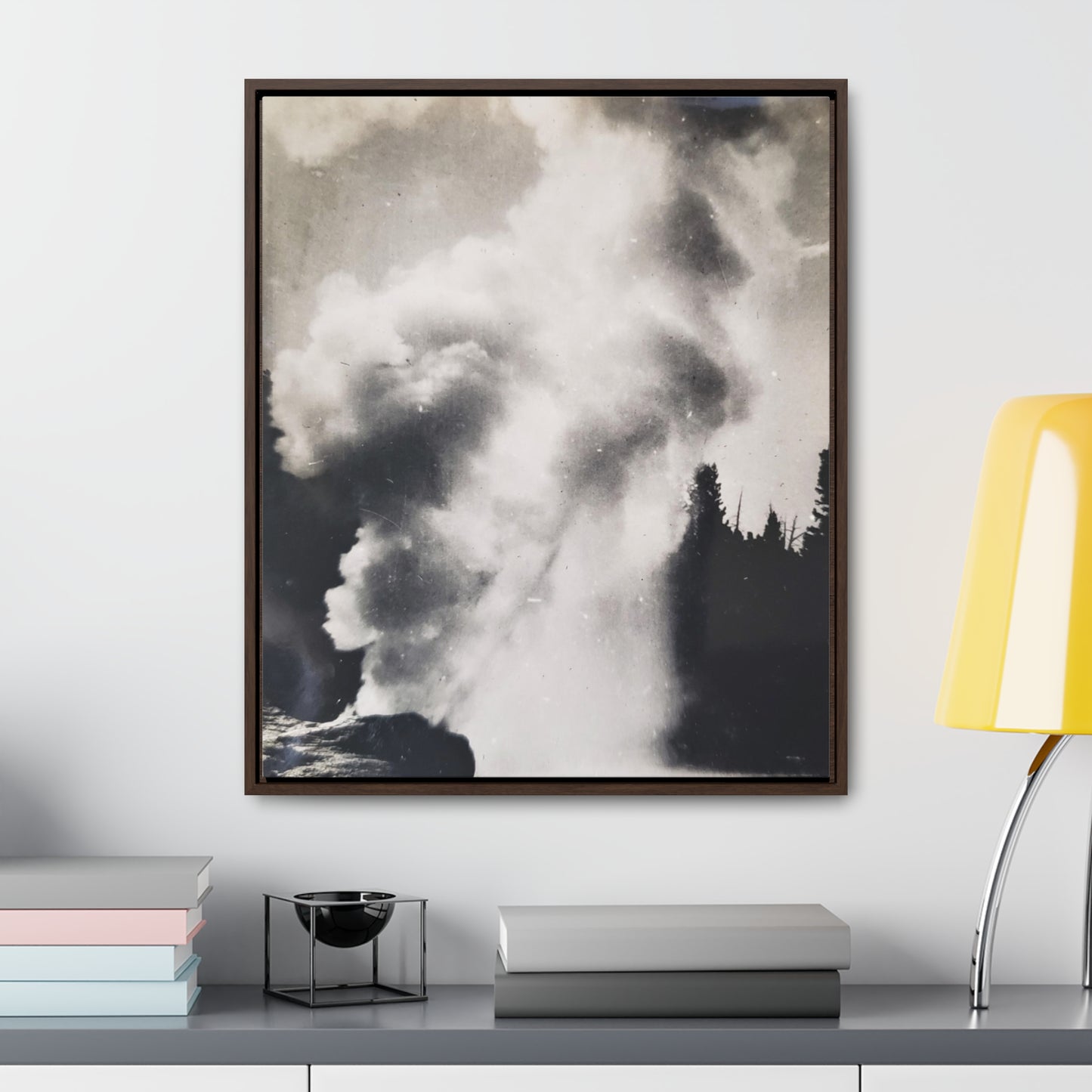 Riverside Geyser Yellowstone Gallery Canvas Wraps, Vertical Frame