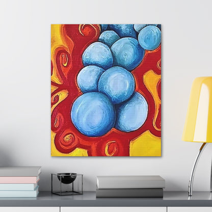 Blue Balls Canvas Gallery Wraps