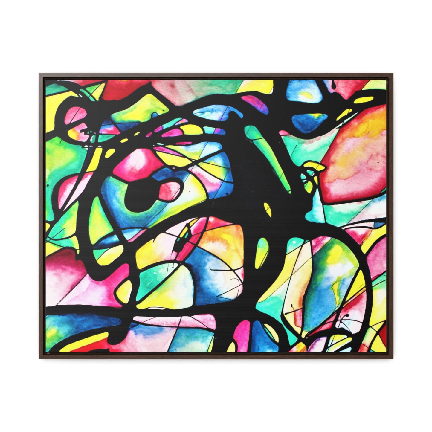 Peacock Gallery Canvas Wraps, Horizontal Frame