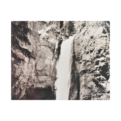 Tower Falls Yellowstone Satin Canvas Stretched