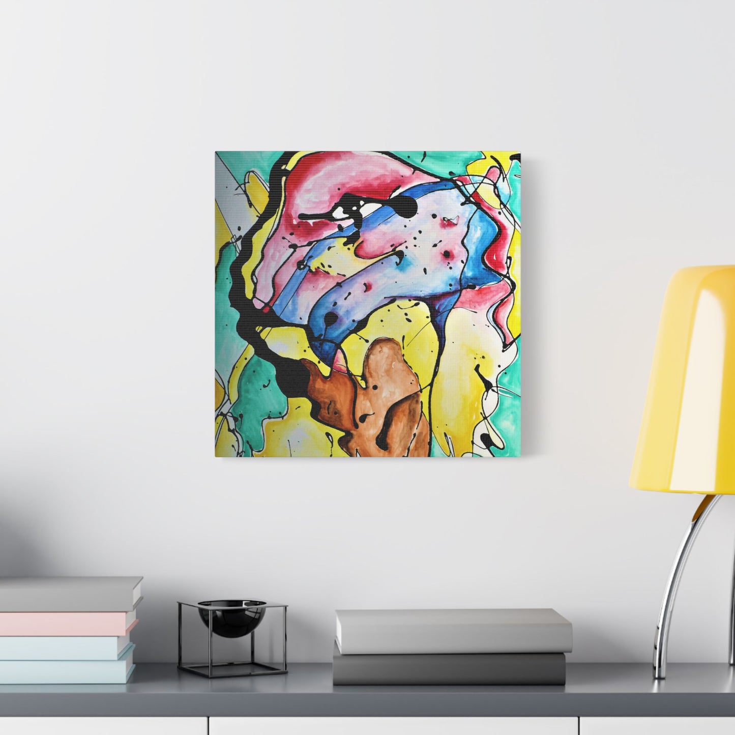 3rd Eye Sundae Satin Canvas Stretched - Kia Day Design