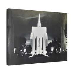 Golden Gate International Exposition Night Satin Canvas Stretched