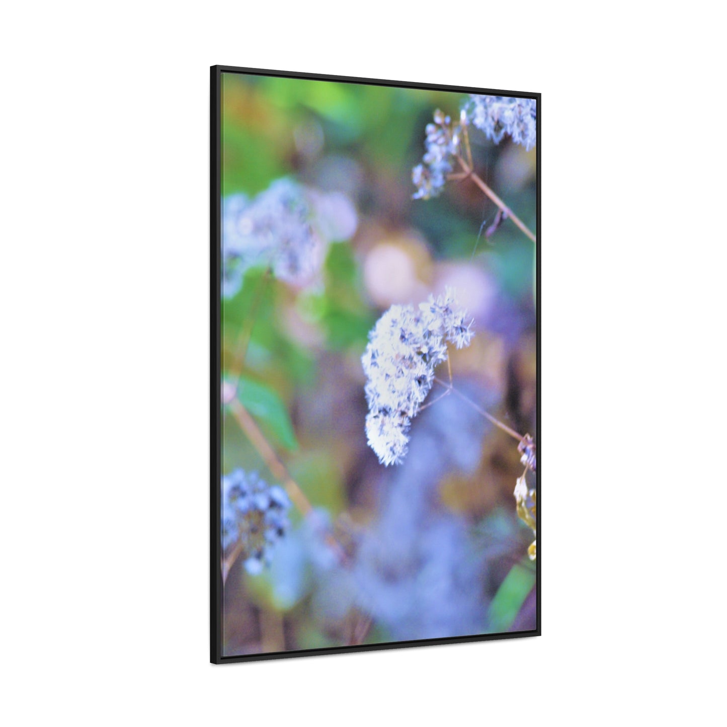 Macro Blue Gallery Canvas Wraps, Vertical Frame