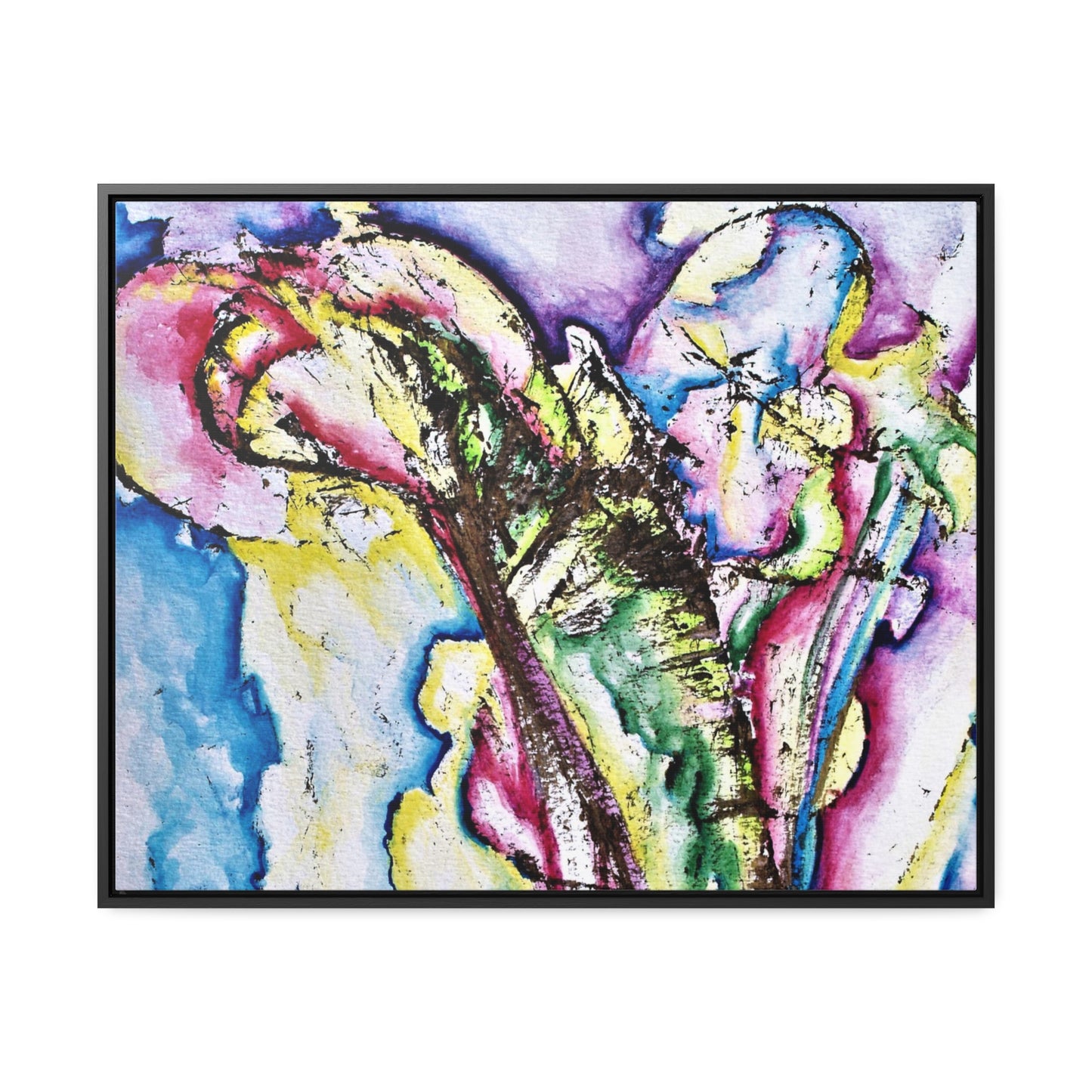 Calla Lilies Gallery Canvas Wraps, Horizontal Frame