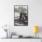 Yellowstone Bear Car Gallery Canvas Wraps Vertical Frame 24″ x 36″ Premium Gallery Wraps (1.25″) Black