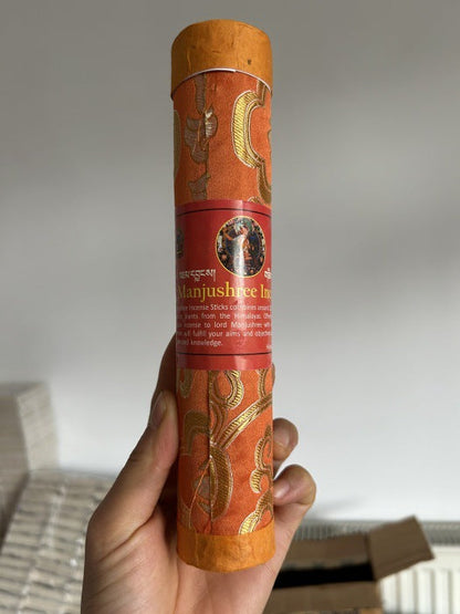 Authentic Nepal Handmade Herbal Incense Sticks (Tibetan Style) - Manjushri (Wisdom) - Altar and Meditation Tools